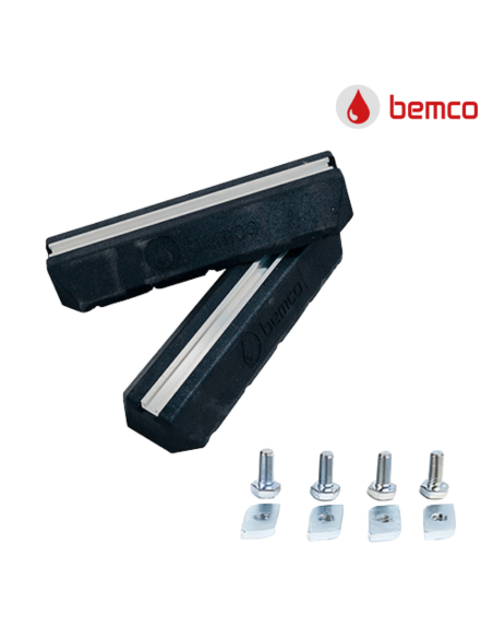 Bloc de montage bas anti-vibration 1000x180x100mm 2pcs