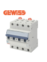 Gewiss - Disjoncteur - MT45 - 4P - courbe C - 16A - 4.5kA - GW92188