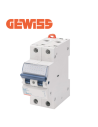 Gewiss - Disjoncteur - MT45 - 2P - courbe C - 25A - 4,5kA - GW92150