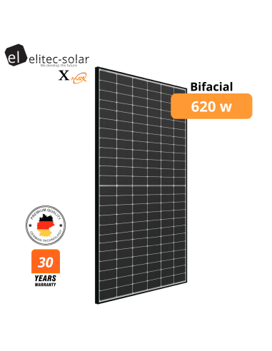 Panneau solaire Elitec Solar Xmax 620W Bifacial